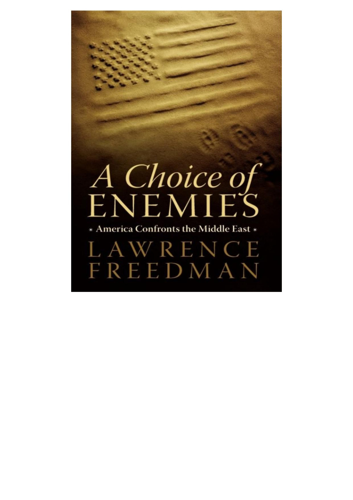 A Choice Of Enemies Lawrence Freedman