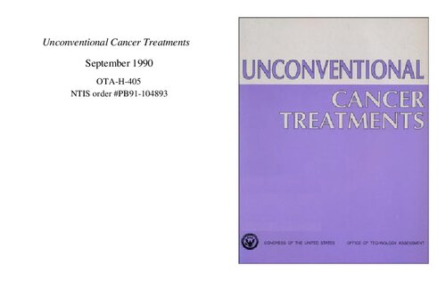 Unconventional Cancer Treatments Hellen Gelband
