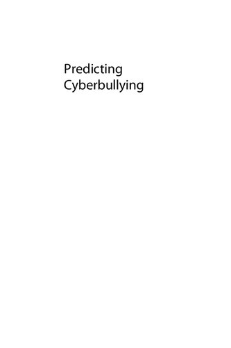 Predicting Cyberbullying Research Theory And Intervention Christopher Paul Barlett