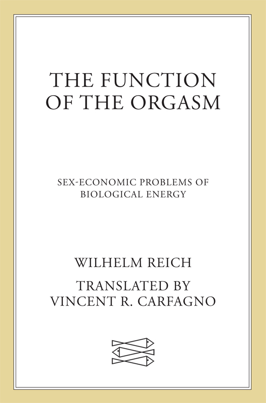 The Function Of The Orgasm Wilhelm Reich