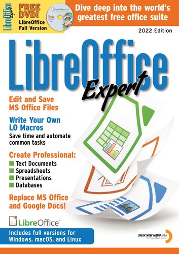 Libreoffice Expert 2022 Covers Version 722 2022th Edition Unknown