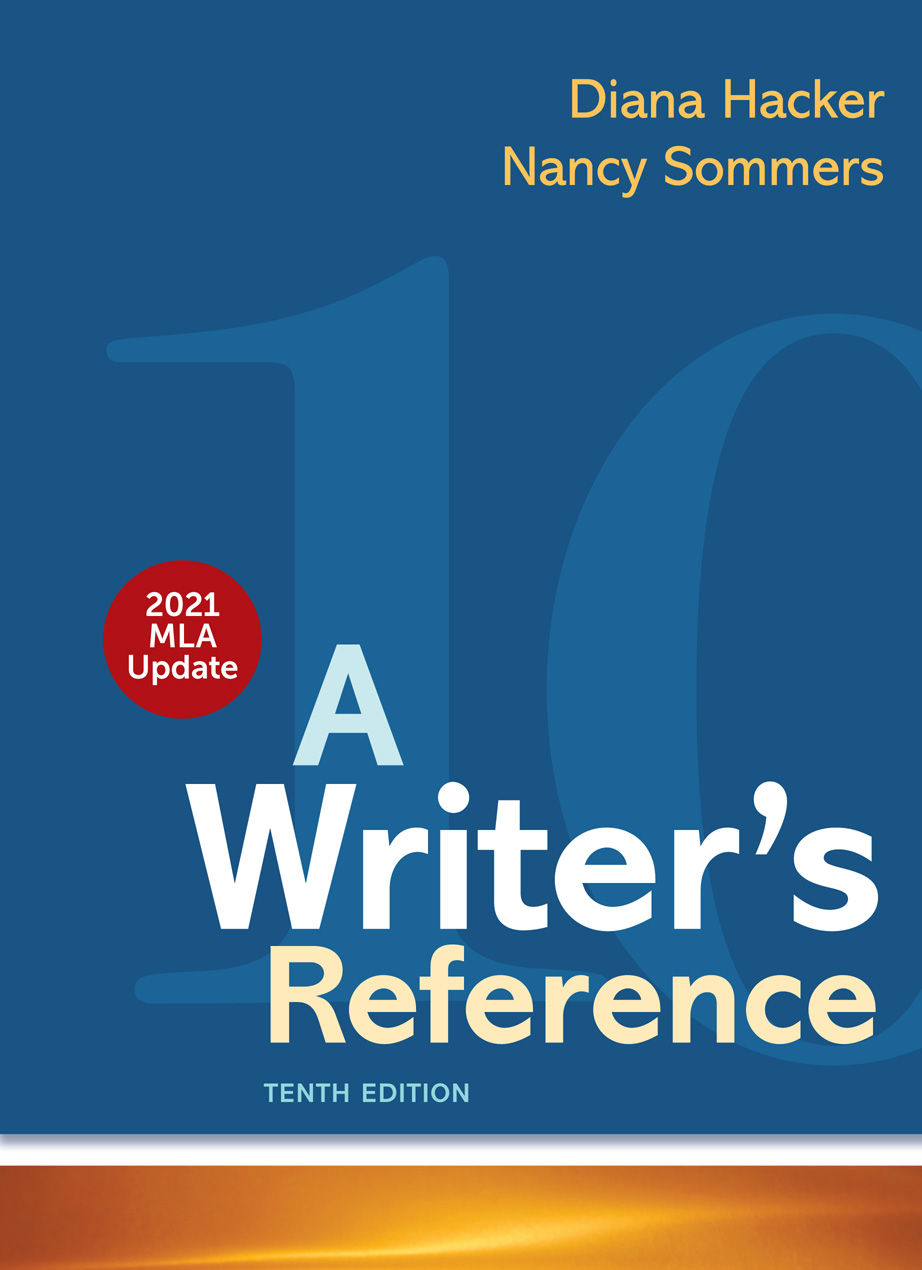 A Writers Reference 2021 Mla Update 10th Ed 10th Edition Diana Hacker