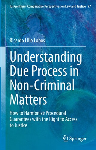 Understanding Due Process In Noncriminal Matters How To Harmonize Procedural Guarantees With The Right To Access To Justice Ricardo Lillo Lobos