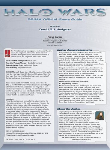 Halo Wars Prima Official Game Guide David Hodgson