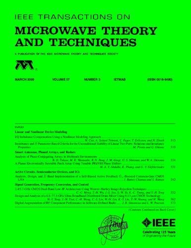 Microwave Theory And Techniques Ieee Mttv057i03 200903 3rd Edition Fantomasping