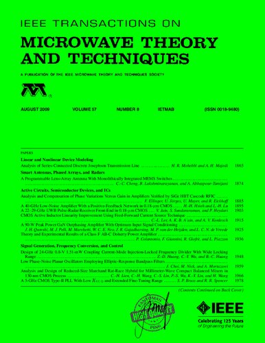 Ieee Transacti0ns On Microwave Theory And Techniques 200908 8th Edition Fantomasping