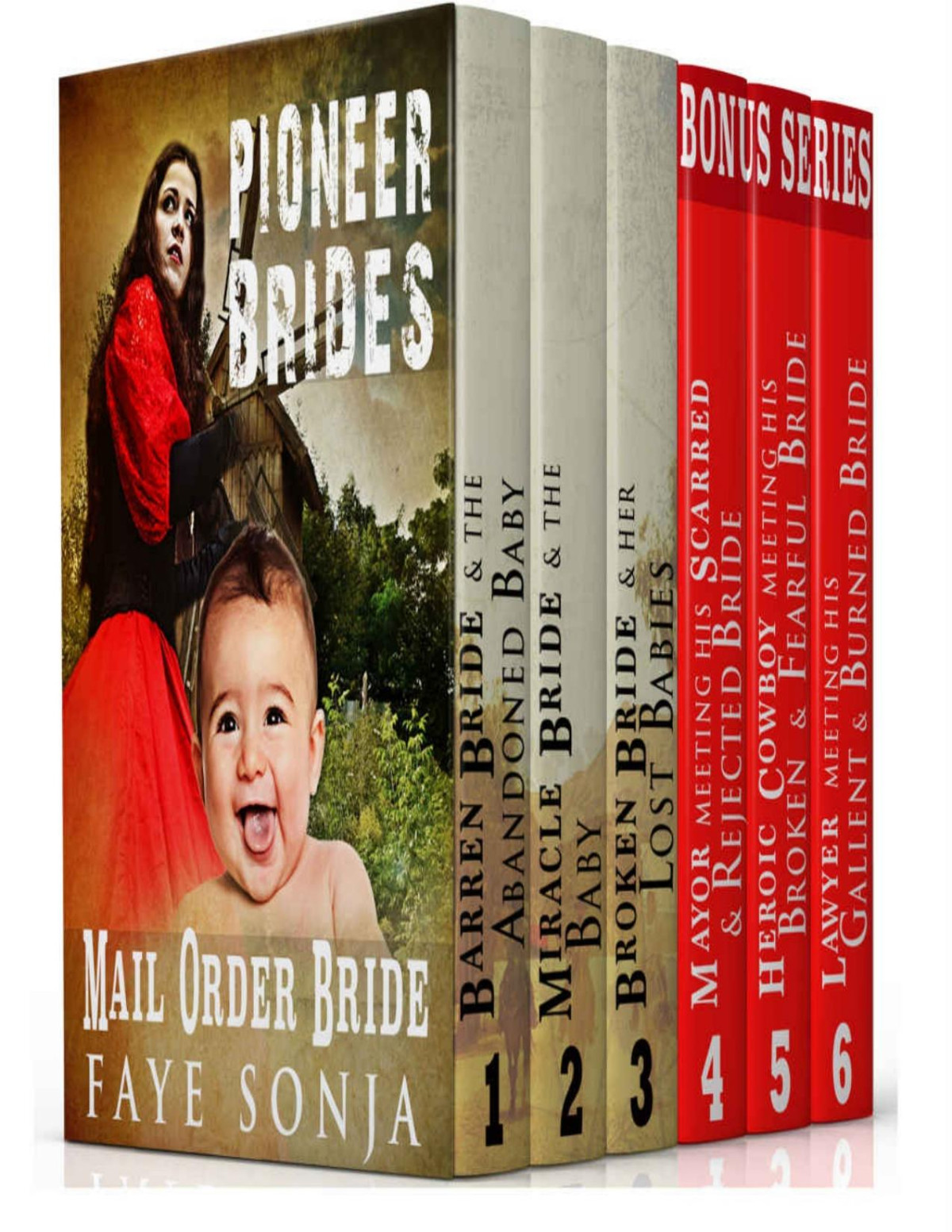Mail Order Bride 6 Book Boxed Set Pioneer Brides Clean Western Historical Romance Series Bundle Faye Sonja
