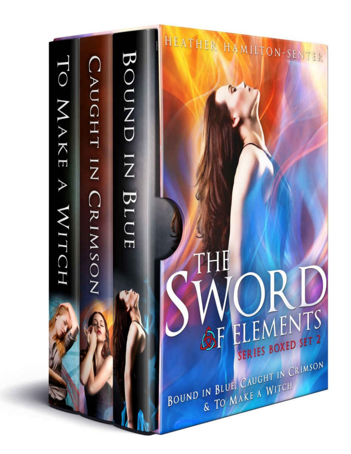 Sword Of Elements Series Boxed Set 2 Bound In Blue Caught In Crimson To Make A Witch Heather Hamiltonsenter