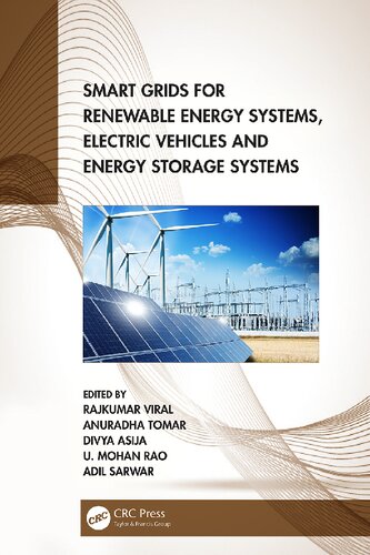 Smart Grids For Renewable Energy Systems Electric Vehicles And Energy Storage Systems Anuradha Tomar