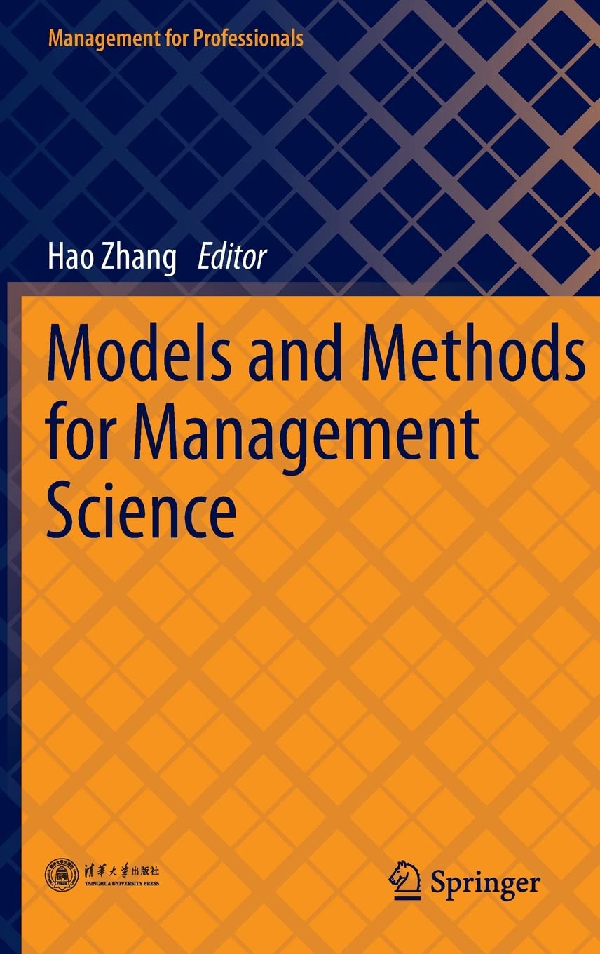 Models And Methods For Management Science Hao Zhang