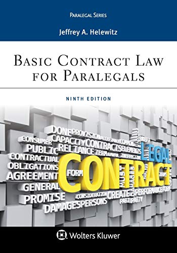 Basic Contract Law For Paralegals 9th Edition Jeffrey A Helewitz