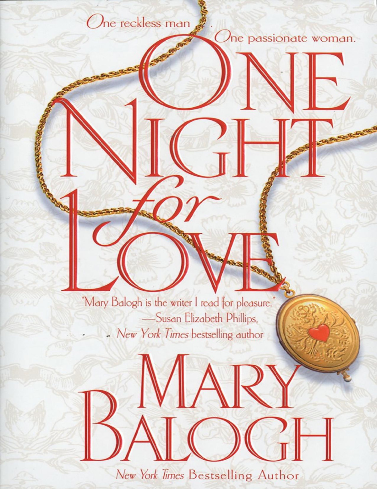 One Night For Love Mary Balogh