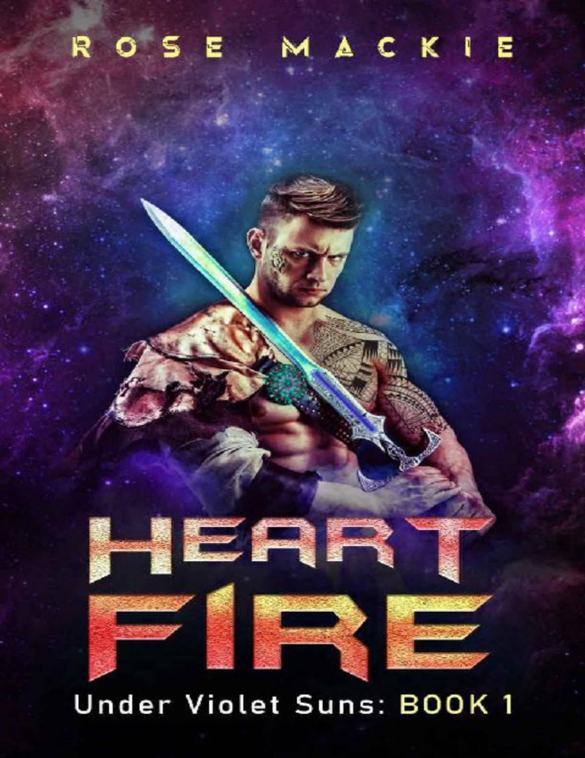 Heart Fire A Scifi Alien Romance Under Violet Suns Book 1 Rose Laura Mackie