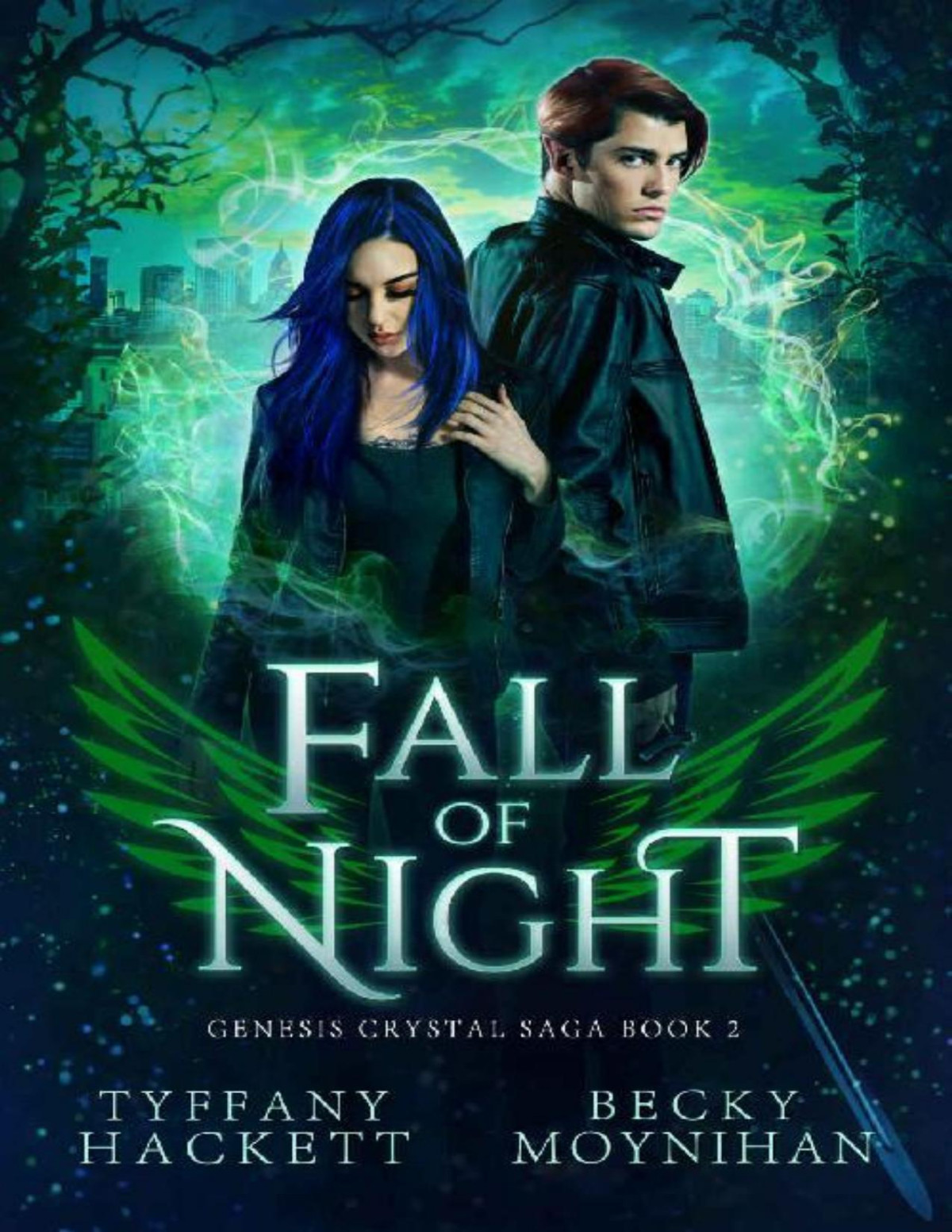 Fall Of Night An Urban Fantasy Romance Genesis Crystal Saga Book 2 Tyffany Hackett Becky Moynihan