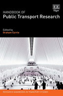 Handbook Of Public Transport Research Graham Currie