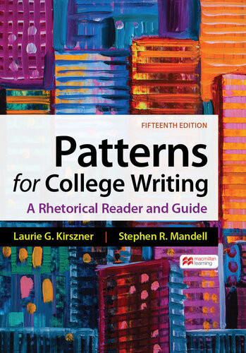 Patterns For College Writing 15th Edition Laurie G Kirszner