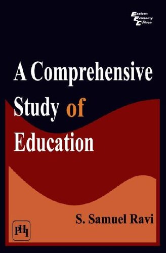 A Comprehensive Study Of Education 1st Edition S Samuel Ravi