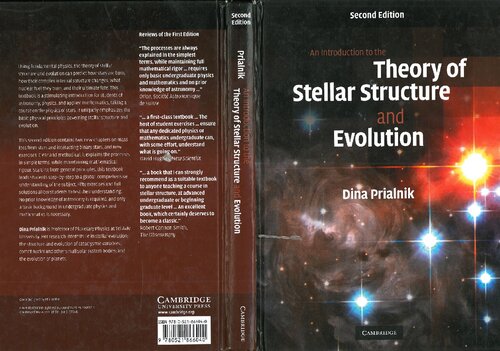 An Introduction To The Theory Of Stellar Structure And Evolution 2nd Edition Dina Prialnik