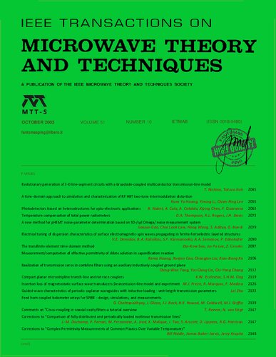 Microwave Theory And Techniques 10th Edition Fantomasping