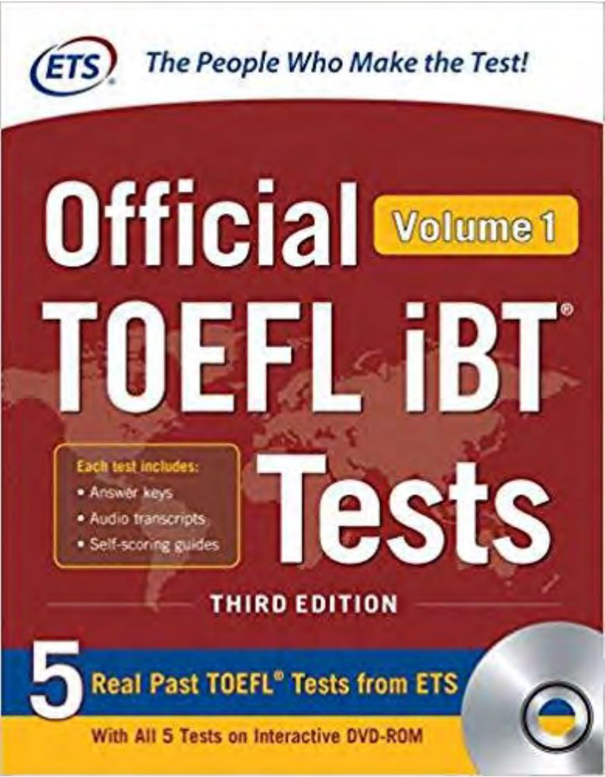 Official Toefl Ibt Tests Volume 1 Educational Testing Service