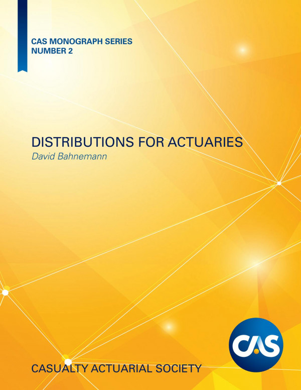 Distributions For Actuaries 1st Edition D Bahnemann