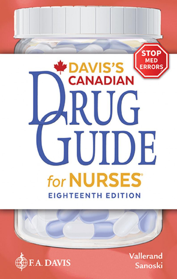 Daviss Canadian Drug Guide For Nurses Eighteenth April Hazard Vallerand Phd Rn Faan
