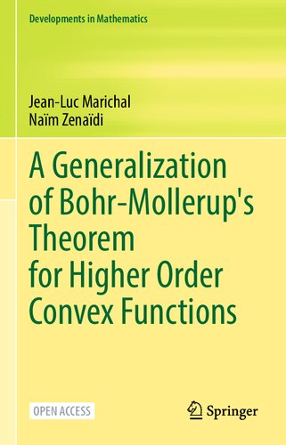 A Generalization Of Bohrmollerups Theorem For Higher Order Convex Functions Jeanluc Marichal