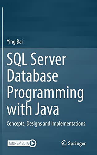 Sql Server Database Programming With Java Ying Bai