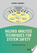 Hazard Analysis Techniques For System Safety 2nd Edition Clifton A Ericson