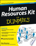 Human Resources Kit For Dummies 3rd Edition Max Messmer