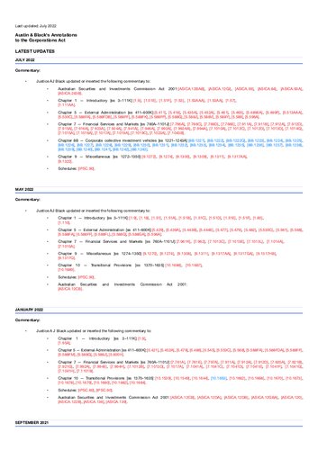 Austin Blacks Annotations To The Corporations Act July 2022 Dr Robert Bob Austin