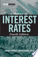 A History Of Interest Rates 4th Edition 4th Sidney Homer Richard Sylla