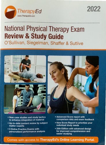 National Physical Therapy Examination Review And Study Guide 25th Edition Osullivan