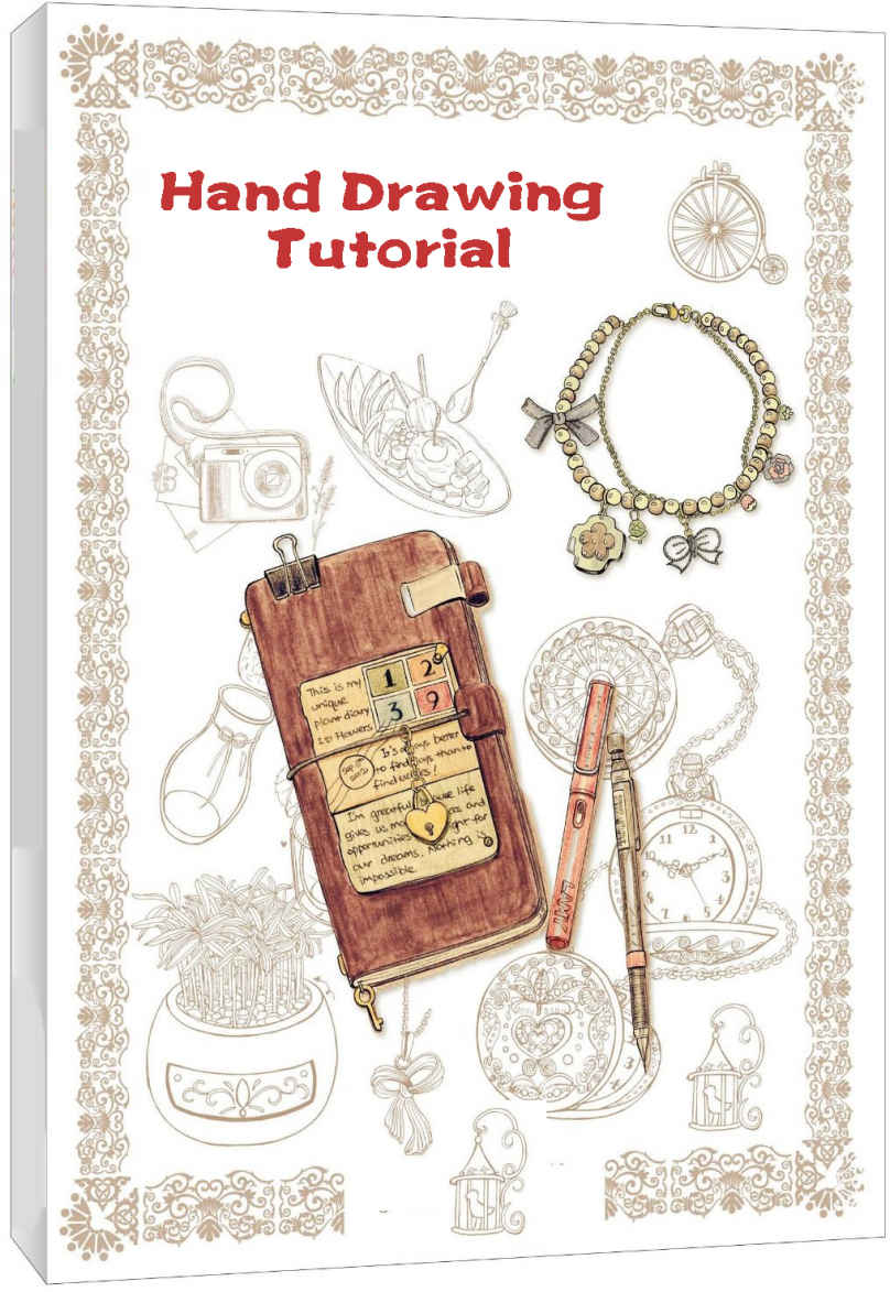 Hand Drawing Tutorial The Perfect Encounter Between Outline Pencils And Colored Pencils Kevn Todd