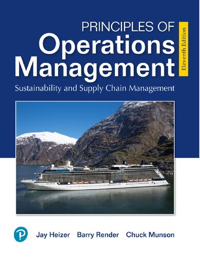 Operations Management Sustainability And Supply Chain Management 11th Edition Jay Heizer