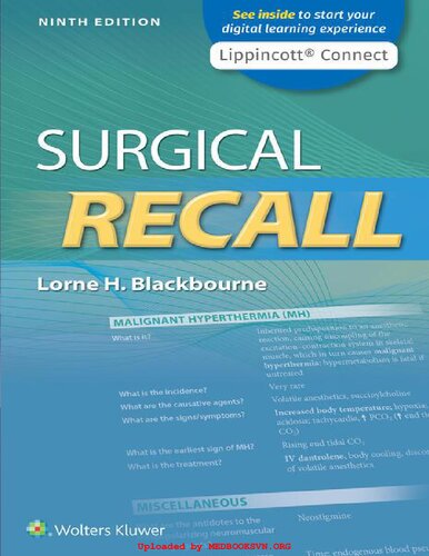 Surgical Recall 8th Lorne H Blackbourne