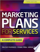 Marketing Plans For Services A Complete Guide 3rd Edition 3rd Malcolm Mcdonald