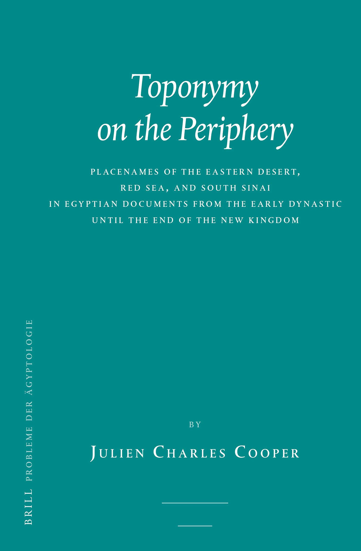 Toponymy On The Periphery Julien Charles Cooper