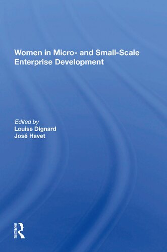 Women In Micro And Smallscale Enterprise Development Louise Dignard