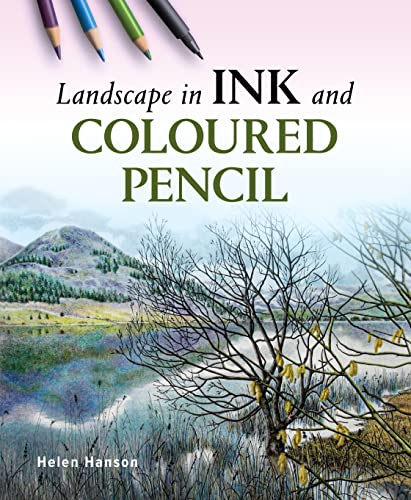 Landscape In Ink And Coloured Pencil Helen Hanson