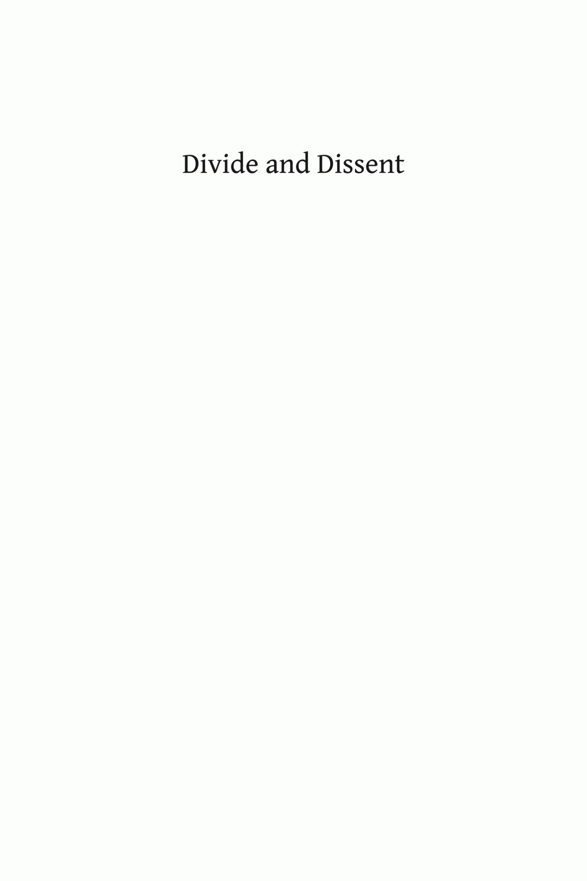 Divide And Dissent Kentucky Politics 19301963 John Ed Pearce