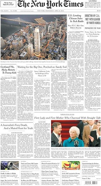 The New York Times 18 2018 Calibre