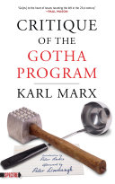 Critique Of The Gotha Program Karl Marx