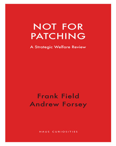 Not For Patching A Strategic Welfare Review Frank Field Andrew Forsey