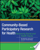 Communitybased Participatory Research For Health 3rd Edition Nina Wallerstein
