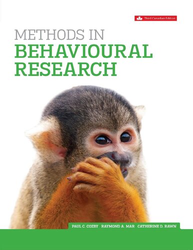 Methods In Behavioural Research 3rd Edition 3rd Paul C Cozby