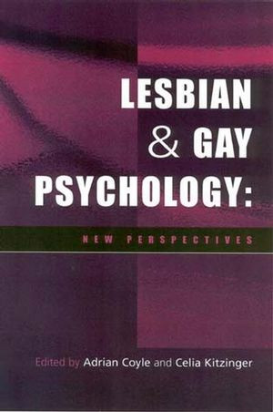 Lesbian And Gay Psychology Adrian Coyle Celia Kitzinger