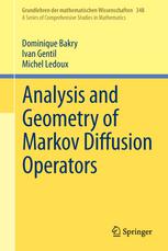 Analysis And Geometry Of Markov Diffusion Operators 1st Edition Dominique Bakry