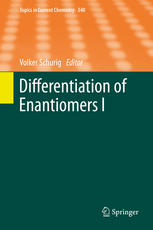 Differentiation Of Enantiomers I 1st Edition Joseph Gal Auth