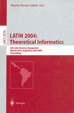 Latin 2004 Theoretical Informatics 6th Latin American Symposium Buenos Aires Argentina April 58 2004 Proceedings 1st Edition Mike Paterson Auth